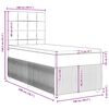 vidaXL Boxspringbett mit Matratze Dunkelgrau 100x200 cm Stoff