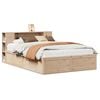 vidaXL Massivholzbett ohne Matratze 135x190 cm Kiefernholz
