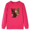 Kinder-Sweatshirt Knallrosa 104
