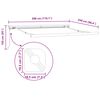 vidaXL Einziehbare Markise Beige 300 x 250 cm Stoff und Metall