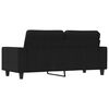 vidaXL 2-Sitzer-Sofa Schwarz 140 cm Stoff