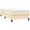 vidaXL Boxspringbettgestell Creme 90x190 cm Stoff