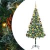 vidaXL K&uuml;nstlicher Weihnachtsbaum Gr&uuml;n 180 cm PVC und Stahl
