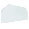 vidaXL Feuerstelle Glasplatte Transparent 120 x 50 cm Glas