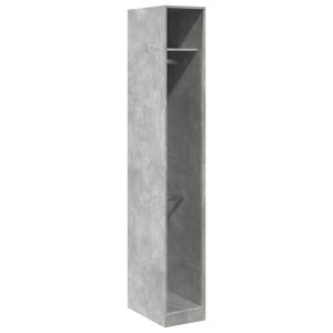 vidaXL Kleiderschrank Betongrau 30x50x200 cm Holzwerkstoff