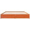 vidaXL Bettrahmen Wachsbraun 200 x 200 cm Massivholz Kiefer