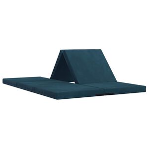 vidaXL Klappsofa Bett 140 x 67 x 15 cm Blau