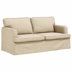 vidaXL Sofa Creme 162 x 80 x 85 cm Stoff