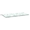 vidaXL Gartenbank-Auflage Blattmuster 120x50x3 cm Oxford-Gewebe