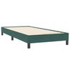 vidaXL Boxspringbett mit Matratze Dunkelgr&uuml;n 100x220 cm Samt