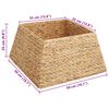 vidaXL Weihnachtsbaumkragen Braun 50 x 50 x 25 cm Wasserhyazinthe
