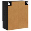 vidaXL Wandschrank Schwarz Eichen-Optik 60 x 31 x 70 cm Holzwerkstoff
