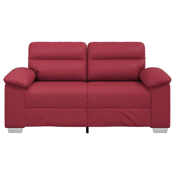 vidaXL 2-Sitzer-Sofa Weinrot 160x81x84 cm Kunstleder