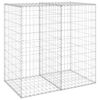 vidaXL Gabionenwand mit Abdeckung Verzinkter Stahl 100x60x100 cm