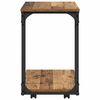 vidaXL Beistelltisch mit Regal Altholz 50 x 35 x 55.5 cm Holzwerkstoff