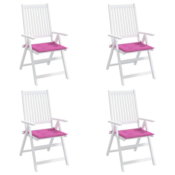 vidaXL Gartenstuhl-Kissen 4 Stk. Rosa 50x50x4 cm Stoff