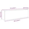 vidaXL Bad-Wandschrank Altholz-Optik 100x25x30 cm Holzwerkstoff