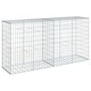 vidaXL Gabione mit Deckel 200x50x100 cm Verzinktes Eisen