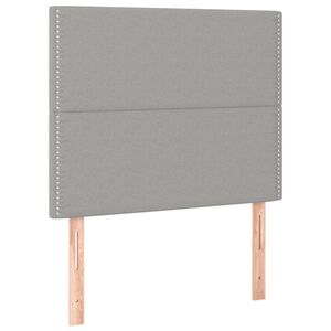 vidaXL Kopfteil Hellgrau 90x5x118/128 cm Stoff