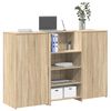 vidaXL Empfangstheke Sonoma-Eiche 155x50x103,5 cm Holzwerkstoff