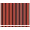 vidaXL Einziehbare Markise Rot und Schwarz 350 x 250 cm Stoff