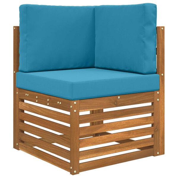 vidaXL Sofakissen f&uuml;r drau&szlig;en 3 pcs K&ouml;nigsblau Polyester