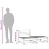 vidaXL Gartensofa ohne Armlehnen mit Hocker Kiefernholz Impr&auml;gniert