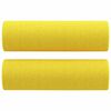 vidaXL 2-Sitzer-Sofa mit Zierkissen Hellgelb 140 cm Stoff