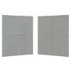 vidaXL Party Zelt Seitenteil 2 pcs Hellgrau 200 x 195 cm PE und Stahl