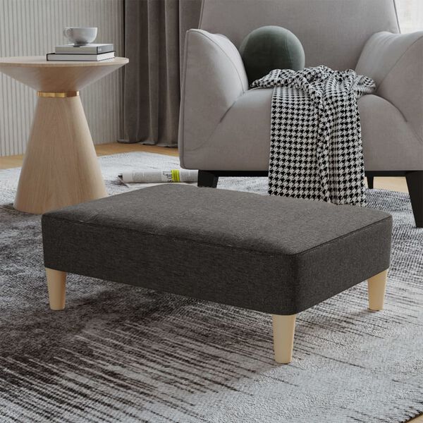 vidaXL Fu&szlig;hocker Dunkelgrau 78x56x32 cm Stoff