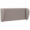 vidaXL Kopfteil Ohr Taupe 40 x 23 x 6 cm Stoff