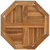 vidaXL Tischplatte 60x60x2,5 cm Achteckig Massivholz Teak