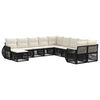 vidaXL Gartensofa-set 11 stk. 11-Sitzer Schwarz Poly-Rattan