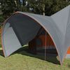 vidaXL Teepee Zelt f&uuml;r 9 Personen Grau und Orange 502 x 502 x 297 cm