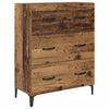 vidaXL Highboard Altholz 69,5 x 34 x 180 cm Holzwerkstoff