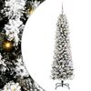 vidaXL K&uuml;nstlicher Weihnachtsbaum mit 150 LEDs mit St&auml;nder Wei&szlig; 150 cm