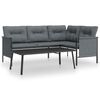 vidaXL 2-tlg. Garten-Lounge-Set Anthrazit Stahl