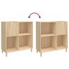 vidaXL Plattenschrank Sonoma-Eiche 84,5x38x89 cm Holzwerkstoff