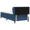 vidaXL Boxspringbett mit Matratze mit Kopfteil Blau 80 x 200 cm Stoff