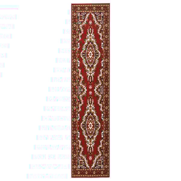 vidaXL Teppichl&auml;ufer BCF Orientalisch Rot 80x450 cm