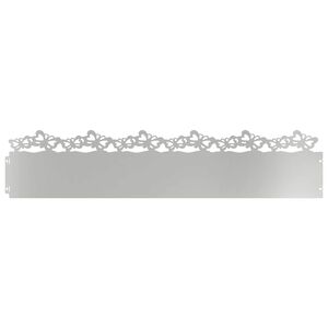 vidaXL Rasenkanten 10 pcs Silber 103 x 0,05 x 22 cm Verzinkter Stahl