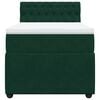 vidaXL Boxspringbett mit Matratze Dunkelgr&uuml;n 90x190 cm Samt