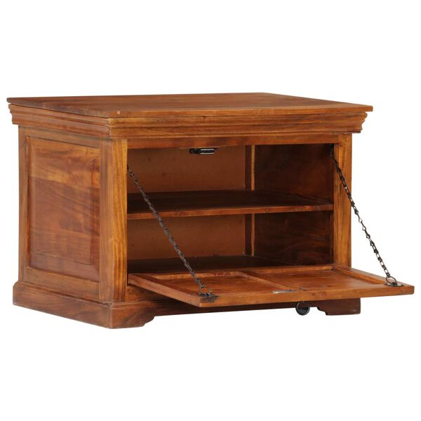 vidaXL Schuhschrank 60 x 40 x 41 cm Massivholz Akazie
