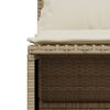 vidaXL 4-tlg. Garten-Sofagarnitur mit Kissen Beige Poly Rattan