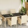 vidaXL Tischplatte 4 pcs Schwarz Geh&auml;rtetes Glas