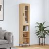 vidaXL Highboard Sonoma-Eiche 34,5x34x180 cm Holzwerkstoff