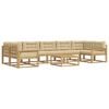 vidaXL Outdoor-Sofagarnitur 6 stk. Wei&szlig; und Beige
