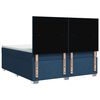 vidaXL Boxspringbett mit Matratze Blau 180x200 cm Stoff