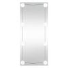vidaXL Wandspiegel mit LED-Leuchten 50x100 cm Glas Rechteckig