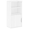 vidaXL Beistellschrank ODDA Wei&szlig; 40x24x79 cm Massivholz Kiefer